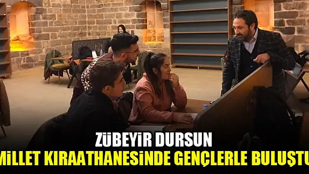Zübeyir Dursun millet kıraathanesinde gençlerle buluştu