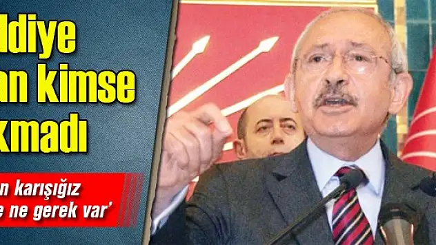 Ciddiye alan kimse çıkmadı