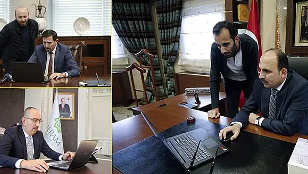 Konya'da belediye başkanları 'Yılın Fotoğrafları' oylamasına katıldı