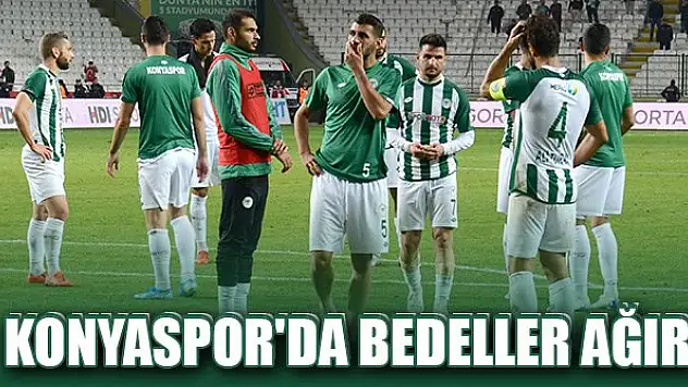 Konyaspor'da bedeller ağır