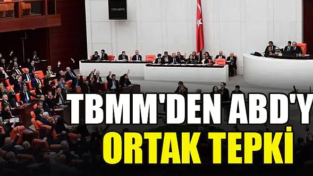 TBMM'den ABD'ye ortak tepki