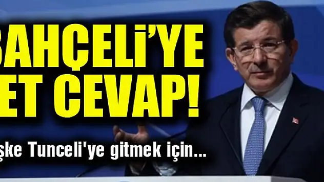 Davutoğlu'ndan Bahçeli'ye jet cevap