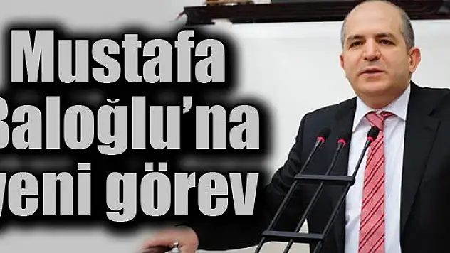 Milletvekili Mustafa Baloğlu'na yeni görev