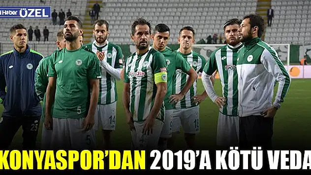 Konyaspor'dan 2019'a kötü veda