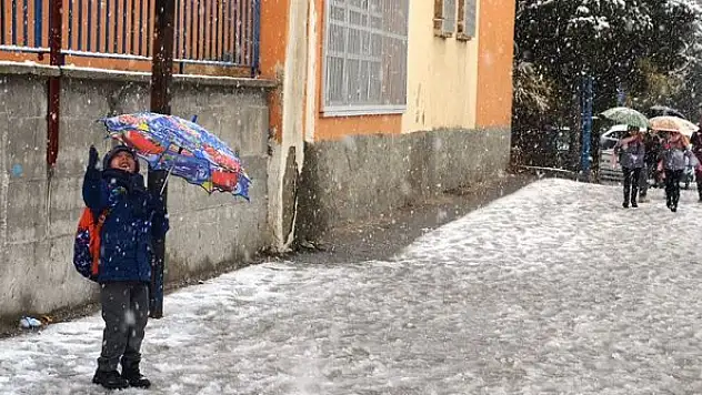 Beş ilde eğitime kar tatili