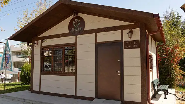 Meram'da 18 mahalleye prefabrik muhtar ofisi