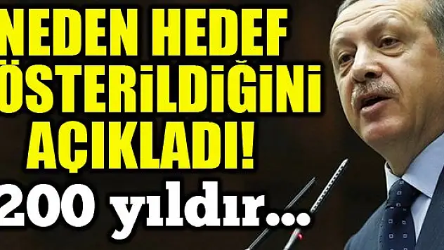 Erdoğan: Boşuna hedef yapılmıyoruz