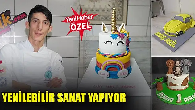 Yenilebilir sanat yapıyor