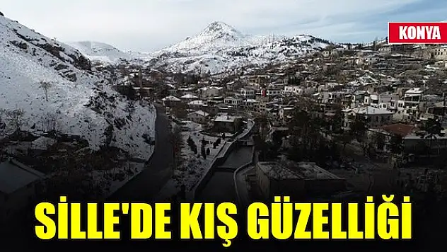 Tarihi yapılarıyla ünlü Sille'de kış güzelliği