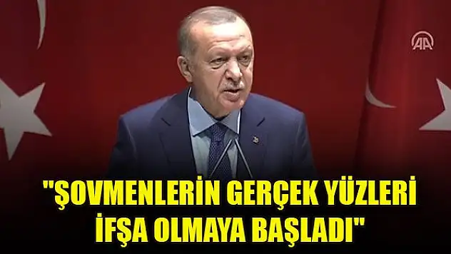 Erdoğan: 'Şovmenlerin gerçek yüzleri ifşa olmaya başladı'