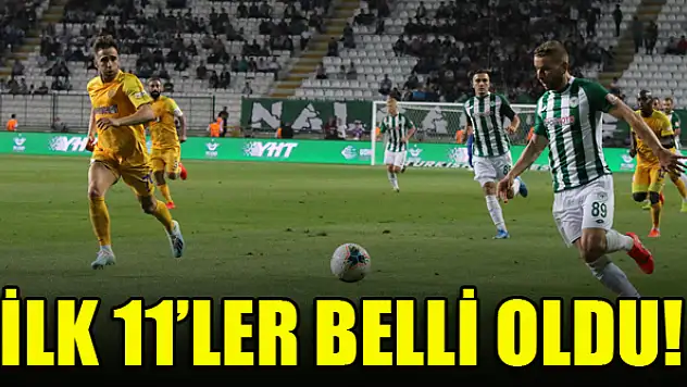 MKE Ankaragücü - Konyaspor | İLK 11'LER