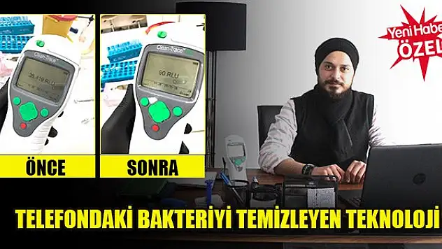Telefondaki bakteriyi temizleyen teknoloji
