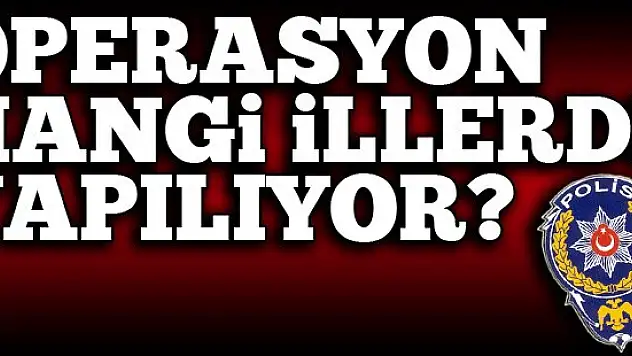 İşte operasyonun yapıldığı şehirler