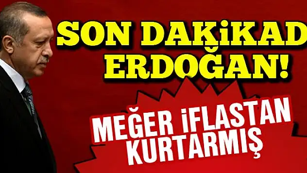 Erdoğan otomotiv sektörünü son anda iflastan kurtardı
