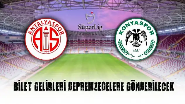 Bilet gelirleri depremzedelere gönderilecek