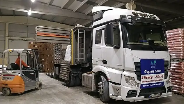 KTB'den yardım TIR'ı
