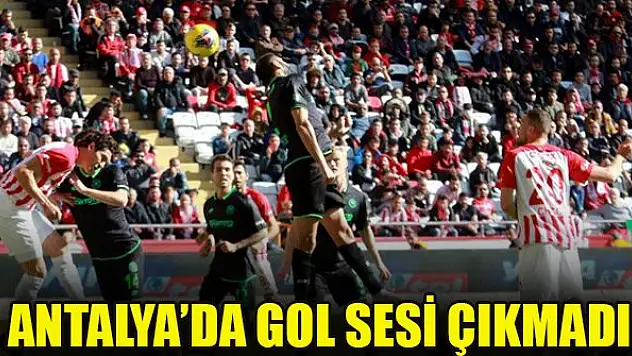 Konyaspor Antalyaspor ile yenişemedi