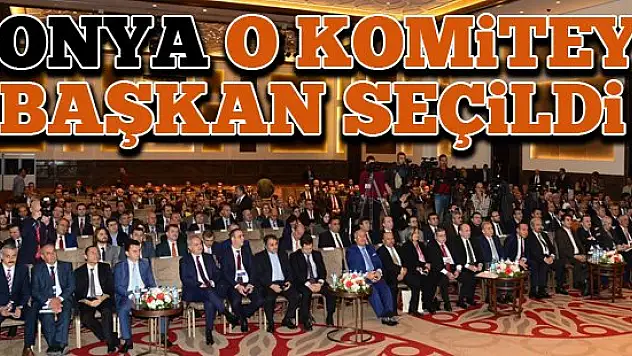 Konya o komiteye başkan seçildi!