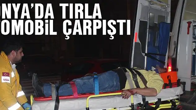 Konya'da tırla otomobil çarpıştı: 2 kişi...