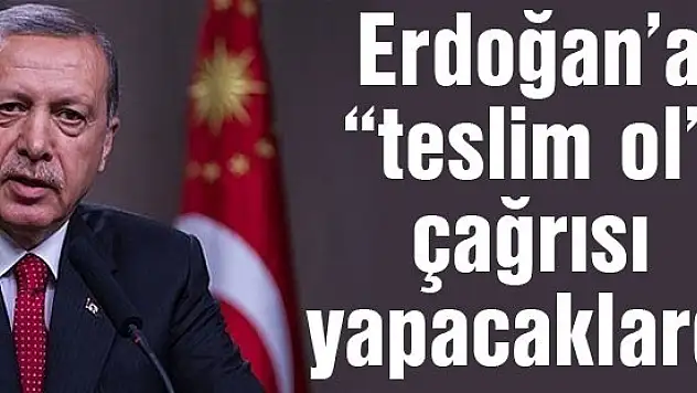 25 Aralık'ta Erdoğan'a 'teslim ol' çağrısı yapacaklardı