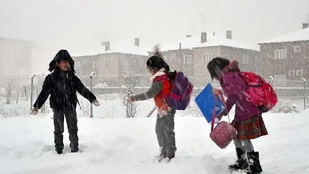 Karaman'da eğitime 'kar' arası