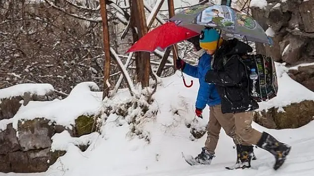 Bazı illerde eğitime kar engeli