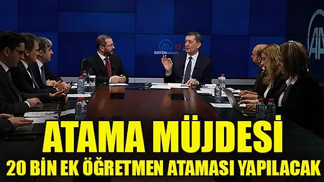 Selçuk: 20 bin ek öğretmen ataması yapılacak