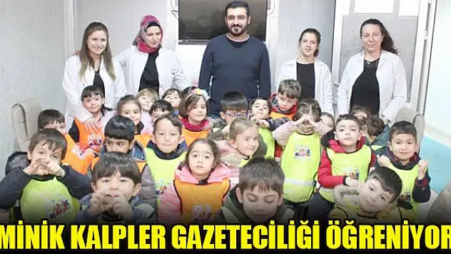 Minik Kalpler gazeteciliği öğreniyor