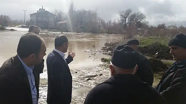 Beyşehir'de su taşkını önlendi