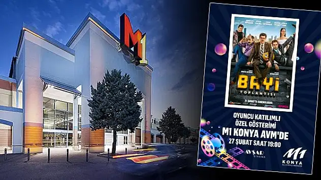M1Konya AVM'de 'Bayi Toplantısı' filmine özel gösterim