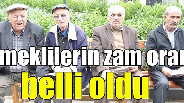 Emeklilerin zam oranı belli oldu