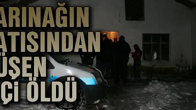 Barınağın çatısından düşen işçi öldü