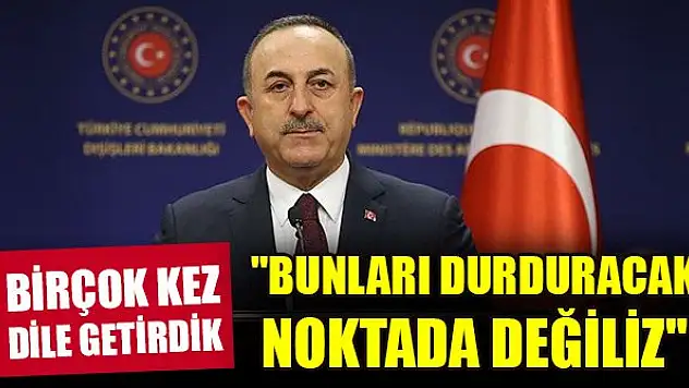 Çavuşoğlu: 'AB kurumları Avrupa'nın ve insanlığın ortak değerlerine saygı göstermelidir'