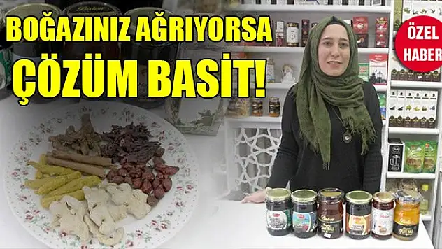 Boğazınız ağrıyorsa çözüm basit!