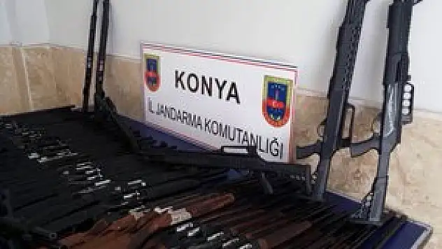 Yasa dışı imal edilen av tüfekleri ele geçirildi