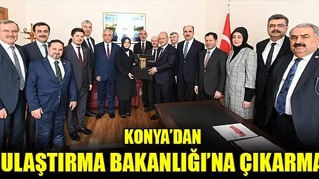 Konya'dan Ulaştırma Bakanlığı'na çıkarma