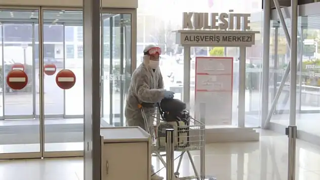 Kulesite AVM'de koronavirüs tedbirleri