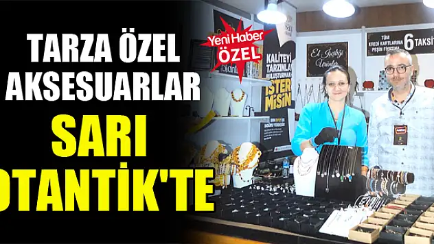 Tarza özel aksesuarlar Sarı Otantik'te