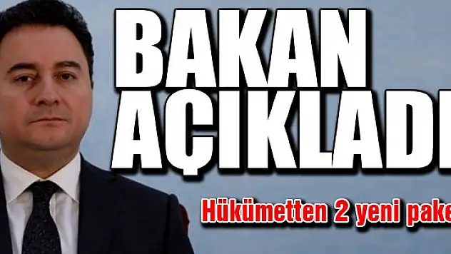 Hükümetten 2 yeni paket