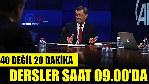 Selçuk: Uzaktan eğitim dersleri 23 Mart'ta saat 09.00'da başlayacak