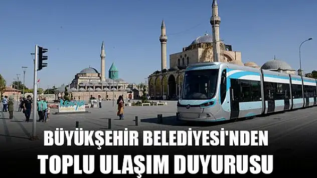 Konya Büyükşehir Belediyesi'nden toplu ulaşıma koronavirüs düzenlemesi