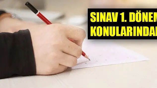 LGS birinci dönem müfredatından yapılacak