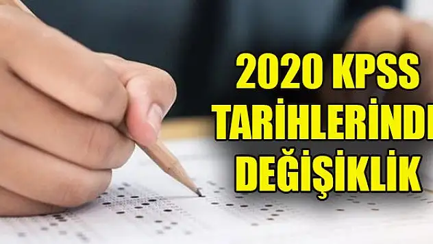 2020 KPSS tarihlerinde değişiklik