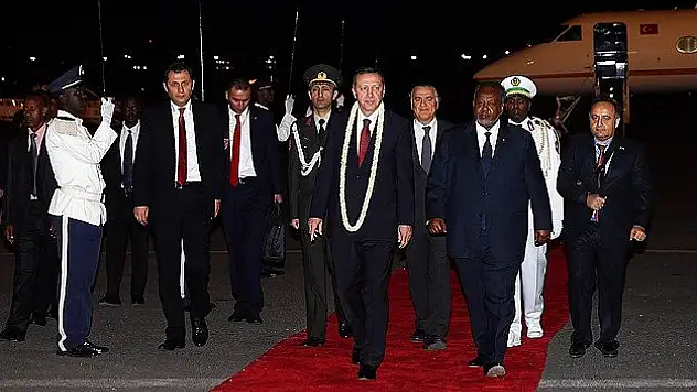 Cumhurbaşkanı Erdoğan Cibuti'ye geldi