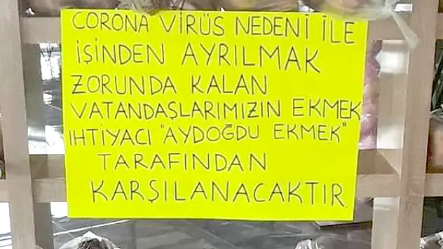 Aydoğdu Ekmek Fırını'ndan örnek davranış
