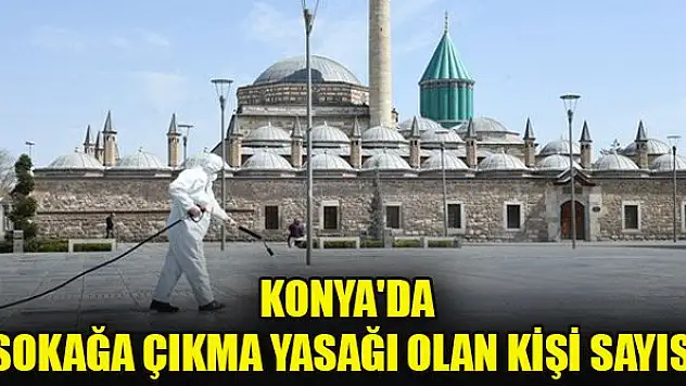 Konya'da sokağa çıkma yasağı olan kişi sayısı