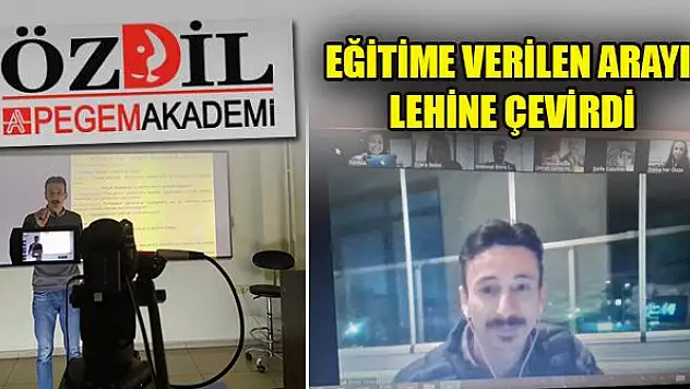 Özdil Pegem Akademi eğitime verilen arayı online eğitimi ile lehine çevirdi