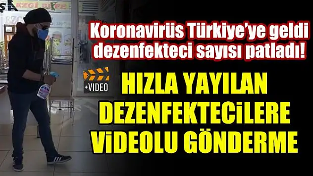 Muhammed Bakır İpek'ten hızla yayılan dezenfektecilere videolu gönderme