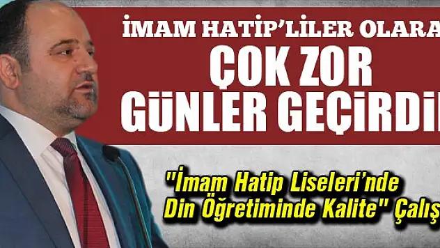 'İmam Hatip Liselerinde Din Öğretiminde Kalite' Çalıştayı