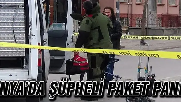 Konya'da şüpheli paket paniği